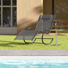 Load image into Gallery viewer, Garden sun lounger with cushion, Sun lounger chair, Outdoor U-shaped chair