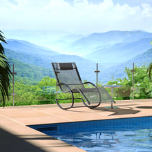 Load image into Gallery viewer, Garden sun lounger with cushion, Sun lounger chair, Outdoor U-shaped chair