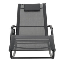 Load image into Gallery viewer, Garden sun lounger with cushion, Sun lounger chair, Outdoor C-shaped chair