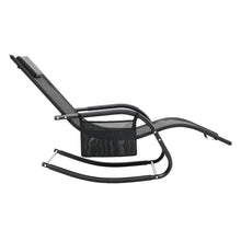 Load image into Gallery viewer, Garden sun lounger with cushion, Sun lounger chair, Outdoor C-shaped chair