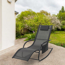 Load image into Gallery viewer, Garden sun lounger with cushion, Sun lounger chair, Outdoor C-shaped chair