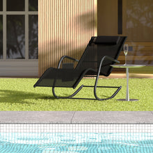 Load image into Gallery viewer, Garden sun lounger with cushion, Sun lounger chair, Outdoor C-shaped chair