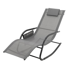 Load image into Gallery viewer, Garden sun lounger with cushion, Sun lounger chair, Outdoor C-shaped chair