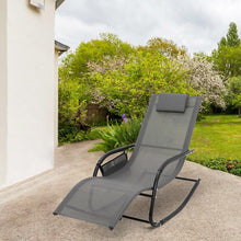 Load image into Gallery viewer, Garden sun lounger with cushion, Sun lounger chair, Outdoor C-shaped chair