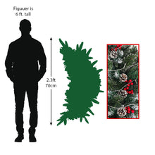 Load image into Gallery viewer, LED Christmas Garland Artificial Pine Cone And Red Berry Hanging Door Decor