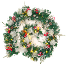 Load image into Gallery viewer, 270CM Christmas Garland 50 LED Light Up Xmas Decor Hanging Rattan