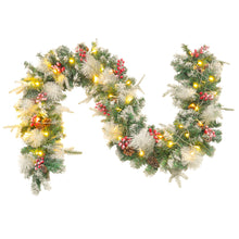 Load image into Gallery viewer, 270CM Christmas Garland 50 LED Light Up Xmas Decor Hanging Rattan