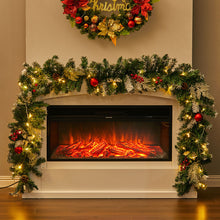 Load image into Gallery viewer, 270CM Christmas Garland 50 LED Light Up Xmas Decor Hanging Rattan