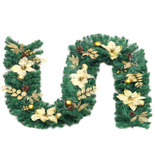 Load image into Gallery viewer, 270CM Christmas Garland 50 LED Light Up Xmas Decor Hanging Rattan
