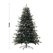 Load image into Gallery viewer, Livingandhome 1.8m Natural Looking Artificial Frosted Christmas Tree for Home, PM1243