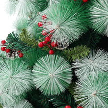 Load image into Gallery viewer, Livingandhome Artificial Green Flocked Full Christmas Tree with Stand 1.8m, PM1244