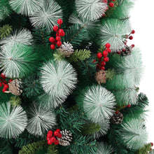 Load image into Gallery viewer, Livingandhome Artificial Green Flocked Full Christmas Tree with Stand 1.8m, PM1244