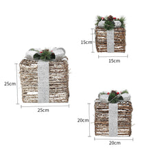Load image into Gallery viewer, 3 Piece Gift Boxed Christmas Decoration Lighted Display Set