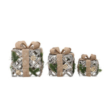 Load image into Gallery viewer, 3 Piece Gift Boxed Christmas Decoration Lighted Display Set