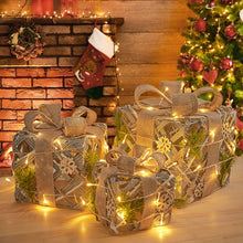 Load image into Gallery viewer, 3 Piece Gift Boxed Christmas Decoration Lighted Display Set