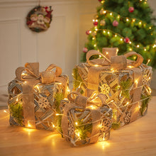 Load image into Gallery viewer, 3 Piece Gift Boxed Christmas Decoration Lighted Display Set