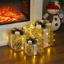 Load image into Gallery viewer, 3 Piece Gift Boxed Christmas Decoration Lighted Display Set