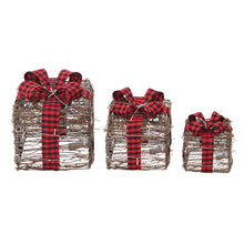 Load image into Gallery viewer, 3 Piece Gift Boxed Christmas Decoration Lighted Display Set