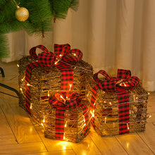 Load image into Gallery viewer, 3 Piece Gift Boxed Christmas Decoration Lighted Display Set