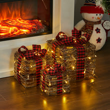 Load image into Gallery viewer, 3 Piece Gift Boxed Christmas Decoration Lighted Display Set