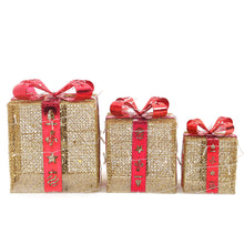 Load image into Gallery viewer, 3 Piece Gift Boxed Christmas Decoration Lighted Display Set