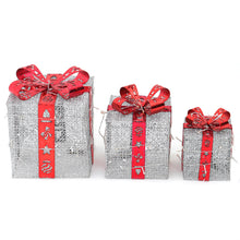 Load image into Gallery viewer, 3 Piece Gift Boxed Christmas Decoration Lighted Display Set