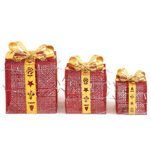 Load image into Gallery viewer, 3 Piece Gift Boxed Christmas Decoration Lighted Display Set