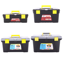 Load image into Gallery viewer, Plastic Tool Box Lockable Storage Organiser Carry Case Handle Tray-4 size options