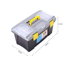 Load image into Gallery viewer, Plastic Tool Box Lockable Storage Organiser Carry Case Handle Tray-4 size options