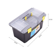 Load image into Gallery viewer, Plastic Tool Box Lockable Storage Organiser Carry Case Handle Tray-4 size options