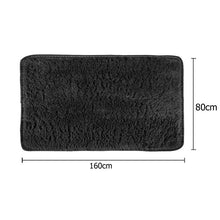 Load image into Gallery viewer, Fluffy Plush Carpet Non-Slip Area Rug Black
