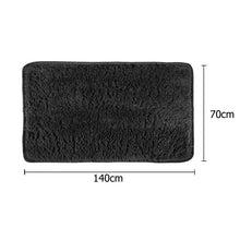 Load image into Gallery viewer, Fluffy Plush Carpet Non-Slip Area Rug Black