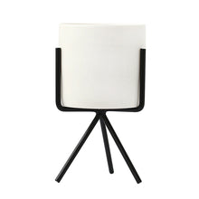 Load image into Gallery viewer, Garden Geometric Plant Stand Ceramic Pot Succulent Flower Iron Cross Low Rack Holder