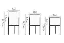 Load image into Gallery viewer, Garden Geometric Plant Stand Ceramic Pot Succulent Flower Iron Parallel Low Rack Holder