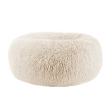 Load image into Gallery viewer, Round Cat Dog Cushion Faux Fur Fluffy Shaggy Sheepskin Pet Bed
