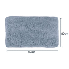 Load image into Gallery viewer, Grey Rectangle Fluffy Shaggy Sheepskin Area Rugs
