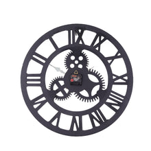 Load image into Gallery viewer, 58CM Vintage Wall Clock with Roman Numeral Metal.Gold and Sliver