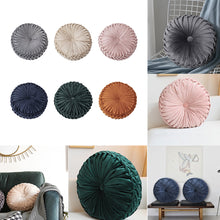 Load image into Gallery viewer, Velvet Round Pumpkin Pillow Cushion