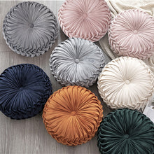 Load image into Gallery viewer, Velvet Round Pumpkin Pillow Cushion