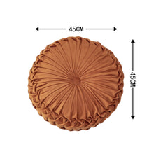Load image into Gallery viewer, Velvet Round Pumpkin Pillow Cushion