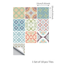 Load image into Gallery viewer, 10PCS Moroccan Mix Tiles Self Adhesive Floor Sticker-13 Options!