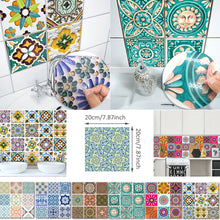 Load image into Gallery viewer, 10PCS Moroccan Mix Tiles Self Adhesive Floor Sticker-13 Options!
