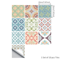 Load image into Gallery viewer, 10PCS Moroccan Mix Tiles Self Adhesive Floor Sticker-13 Options!