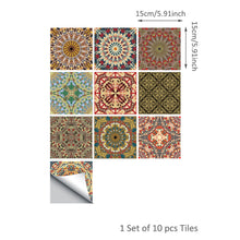 Load image into Gallery viewer, 10PCS Moroccan Mix Tiles Self Adhesive Floor Sticker-13 Options!