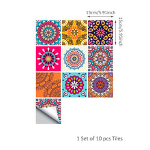 Load image into Gallery viewer, 10PCS Moroccan Mix Tiles Self Adhesive Floor Sticker-13 Options!