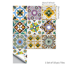 Load image into Gallery viewer, 10PCS Moroccan Mix Tiles Self Adhesive Floor Sticker-13 Options!