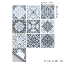 Load image into Gallery viewer, 10PCS Moroccan Mix Tiles Self Adhesive Floor Sticker-13 Options!