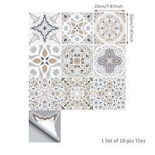Load image into Gallery viewer, 10PCS Moroccan Mix Tiles Self Adhesive Floor Sticker-13 Options!