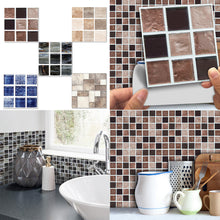 Load image into Gallery viewer, 18PCS or 90PCS Marble Mosaic Tile Stickers Peel and Stick Wall Stickers -5 Colours!
