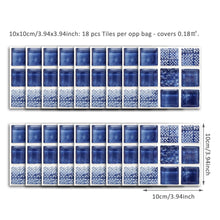 Load image into Gallery viewer, 18PCS or 90PCS Marble Mosaic Tile Stickers Peel and Stick Wall Stickers -5 Colours!